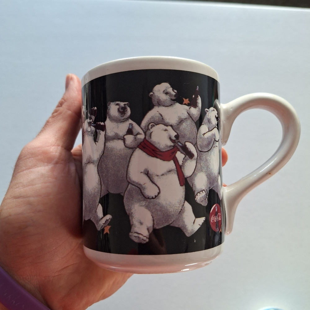 Vintage Coca Cola 1999 Polar Bear Mug